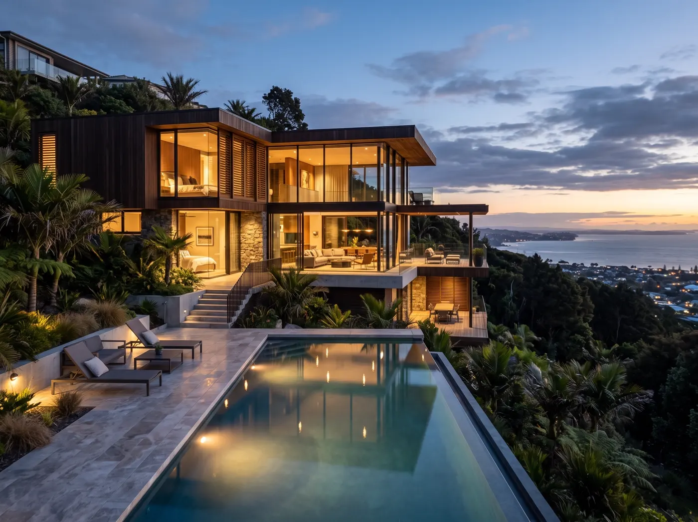 Fachada de vivienda diseñada y construida por Ispirato